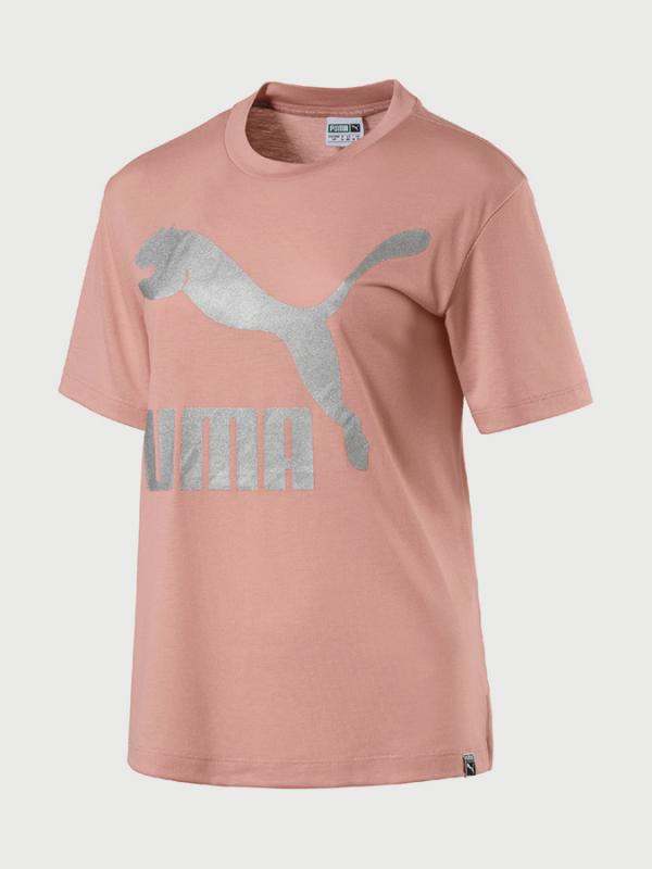 Tričko Puma Classics Logo Tee Béžová