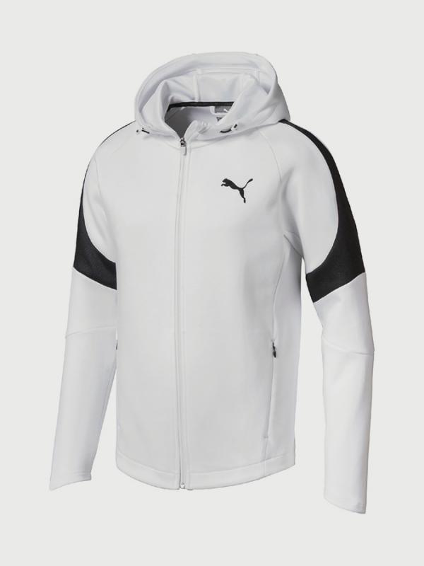 Mikina Puma Evostripe Move FZ Hoody Bílá