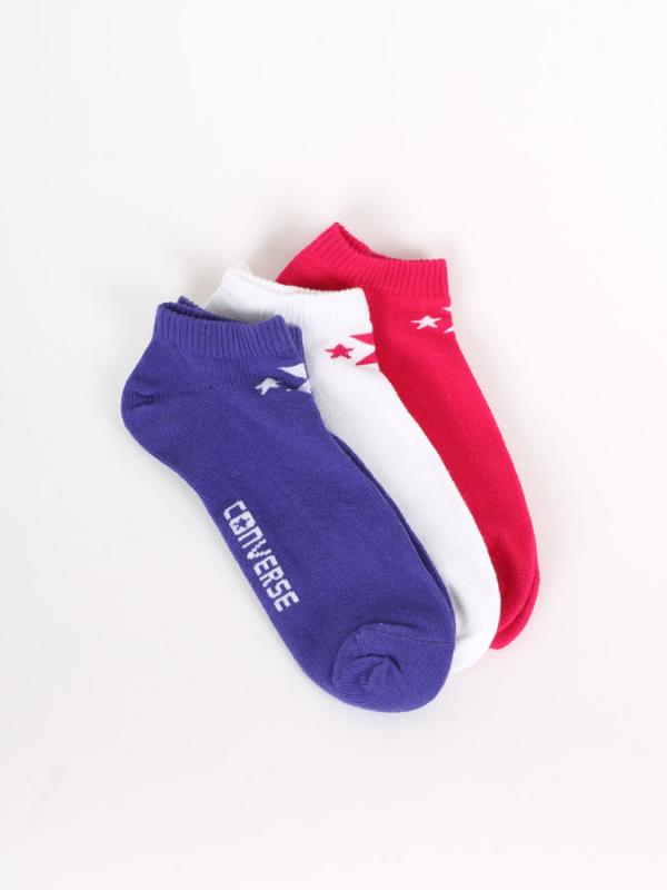 Ponožky Converse 3 Pack Converse Basic Women low cut Fialová