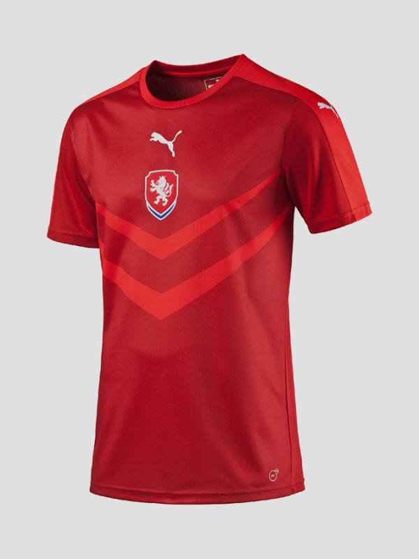 Dres Puma Czech Rep Home B2B Shirt chili pepper-pu Červená