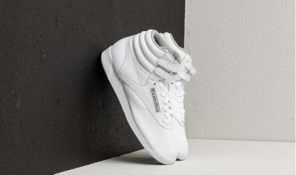 Reebok Freestyle Hi White/ Carbon/ Red/ Grey