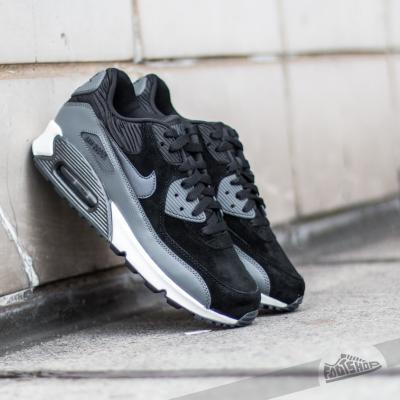 Nike Wmns Air Max 90 Leather Black/ Metallic Hematite- Dark Grey- SL