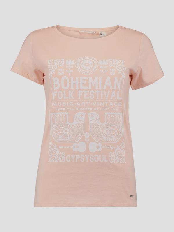 Tričko O´Neill LW BOHO FESTIVAL T-SHIRT Růžová