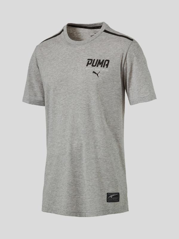 Tričko Puma STYLE Tec Tee Šedá