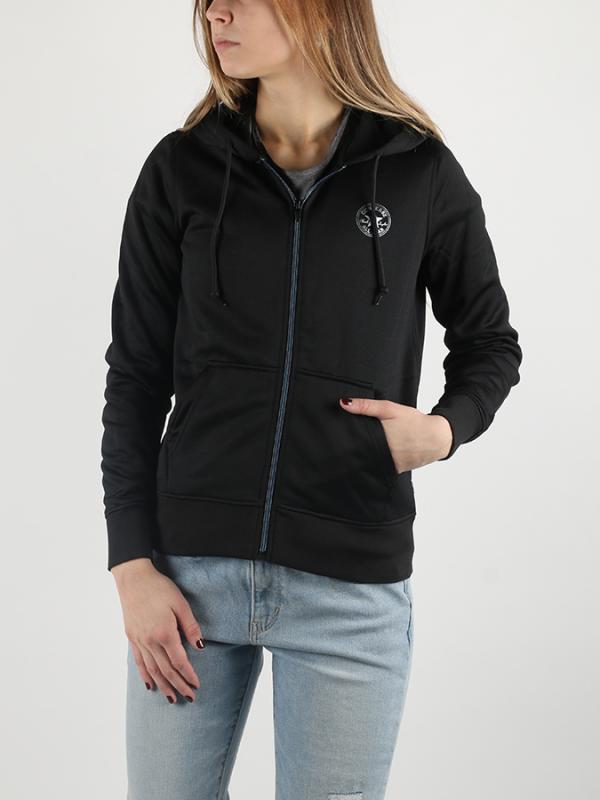 Mikina Converse Shine Pack Cp Fz Hoodie Černá