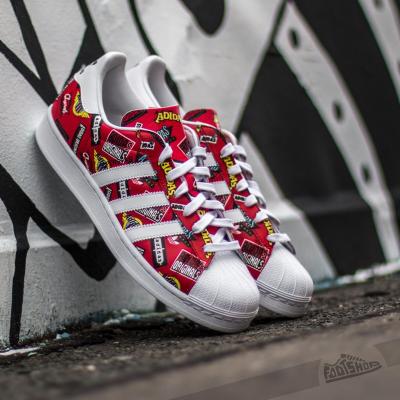 adidas Superstar Nigo AOP Scarlet/ FTW White/ Bluebird