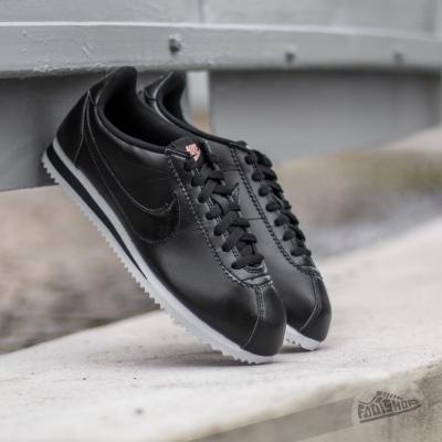 Nike Wmns Classic Cortez Leather Black/ Black- Metallic Red Bronz- White