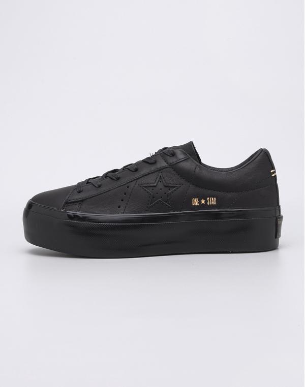 Converse One Star Platform Black/Black/Black 41