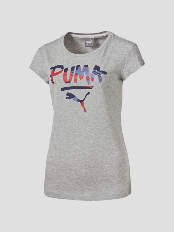 Tričko Puma FUN Top W Šedá