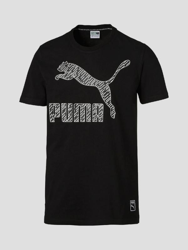 Tričko Puma Archive Logo Tee Cotton Black Černá