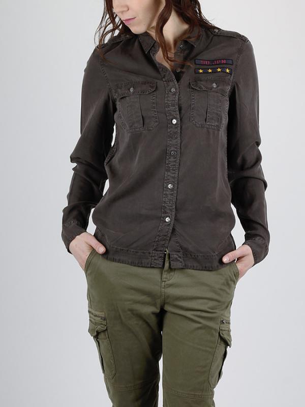Košile Superdry MILITARY SHIRT Hnědá