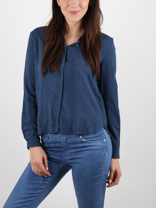 Košile Alcott SOLID COLOR SHIRT Modrá