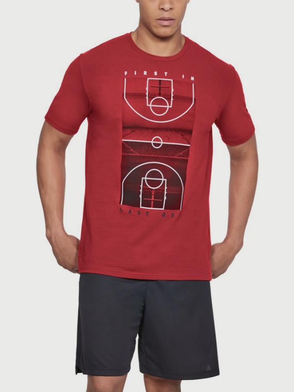 Tričko Under Armour Bball Filo SS Červená