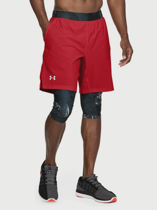 Kraťasy Under Armour Launch Sw Long Short Červená