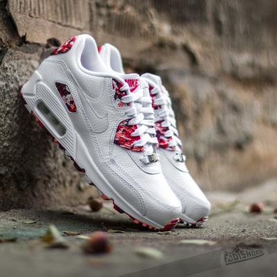 Nike Wmns Air Max 90 QS White/ White-Chilling Red -Atomic Pink