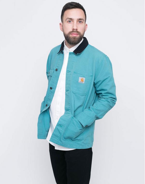 Bunda Carhartt WIP Michigan Chore Soft Teal / Dark Navy