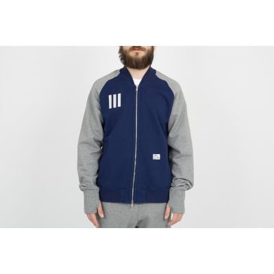 adidas Originals x Bedwin & Heartbreakers Sweat Track Jacket Dark Blue/ Grey