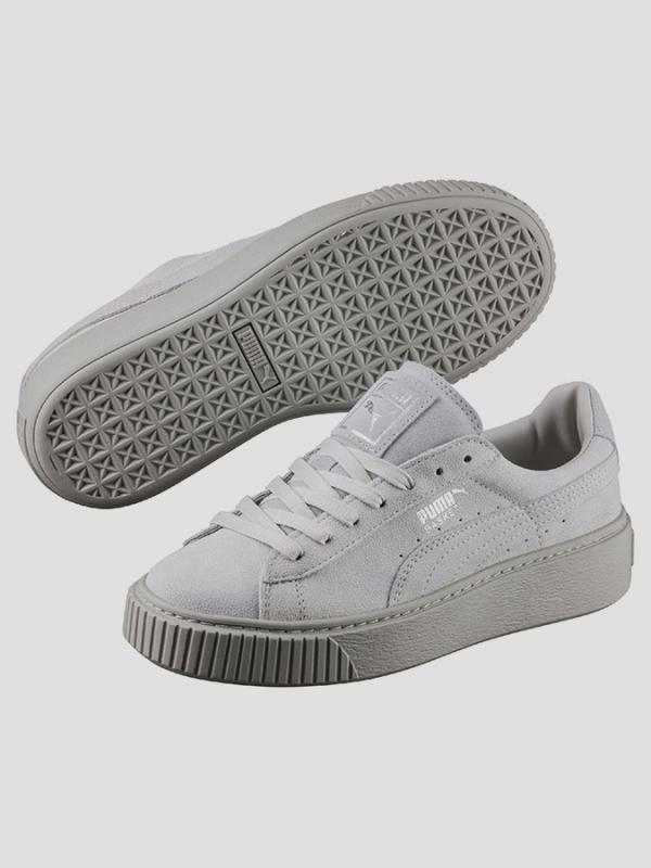 Boty Puma Basket Platform Reset Wn s Šedá