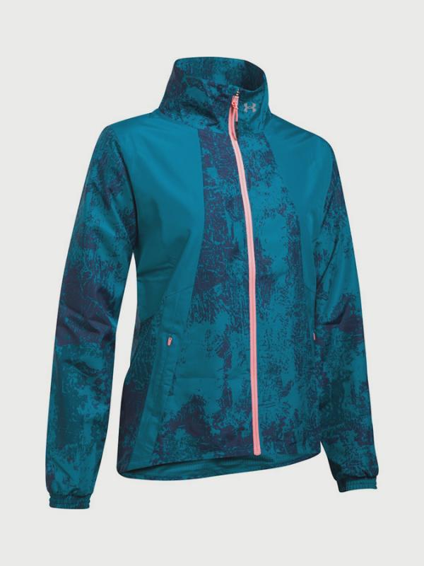 Bunda Under Armour Intl Printed Run Jacket Modrá