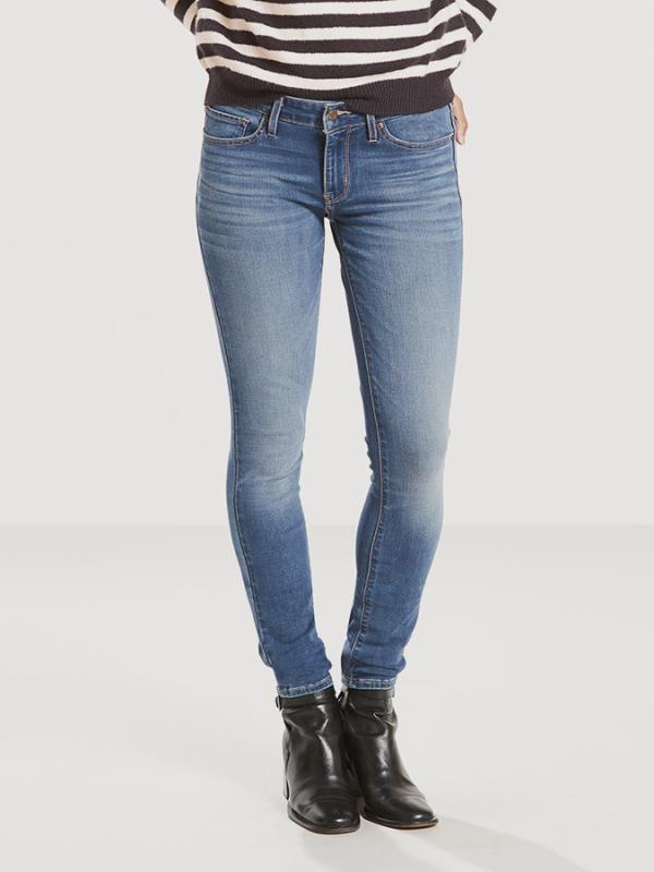 Džíny LEVI'S 711 Skinny Sleepless Indigo Modrá