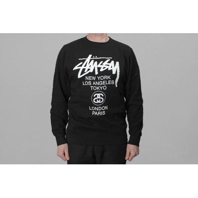 Stüssy World Tour Crew Black