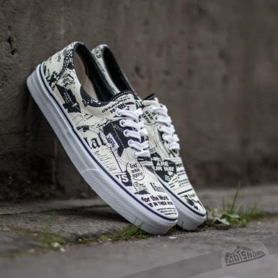 Vans Era Newsprint White