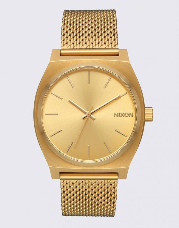 Hodinky Nixon Time Teller Milanese All Gold