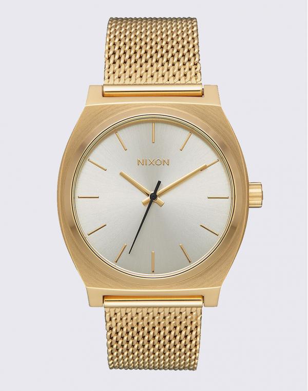 Hodinky Nixon Time Teller Milanese All Gold / Cream
