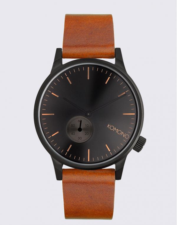 Komono Winston Subs Black Cognac