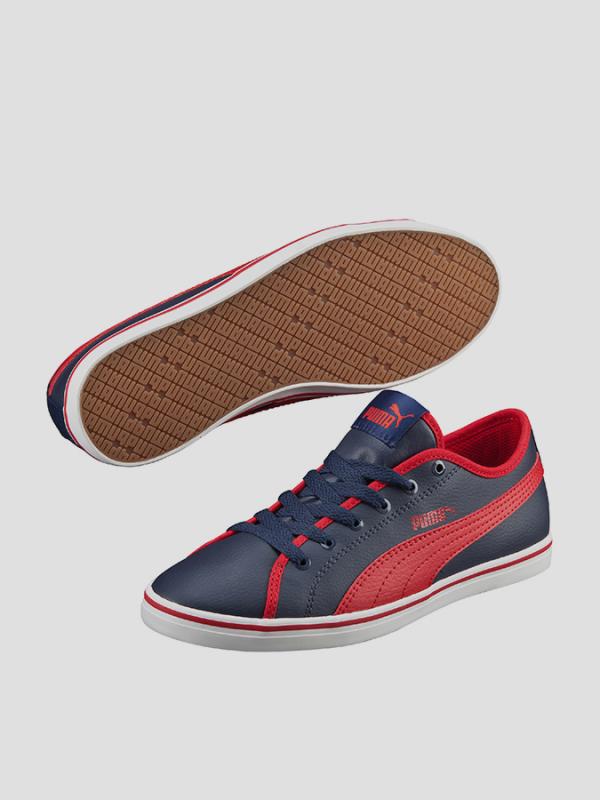 Boty Puma Elsu v2 SL Jr Peacoat-Barbados Cherry Modrá