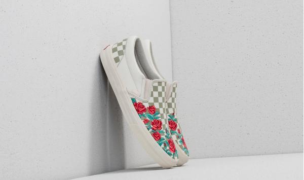 Vans Classic Slip-On D (Rose Embroidery) Marshmallow