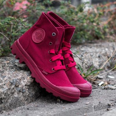 Palladium Mono Chrome Maroon Women
