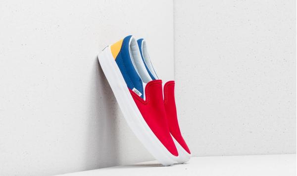 Vans Classic Slip-On (Vans Yacht Club) Red/ Blue/ Yellow