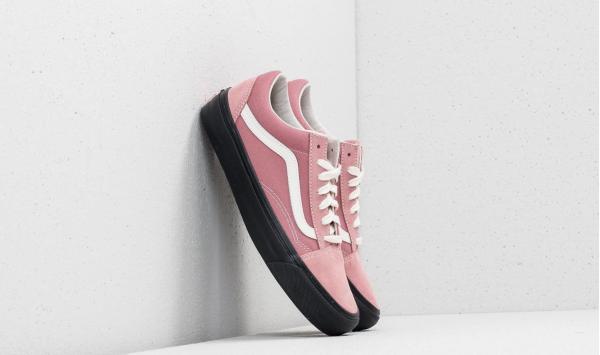 Vans OG Old Skool LX (Suede/Canvas) Ash Rose/ Black