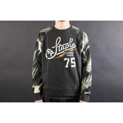 Staple Feather Camo Crewneck Olive/ Black