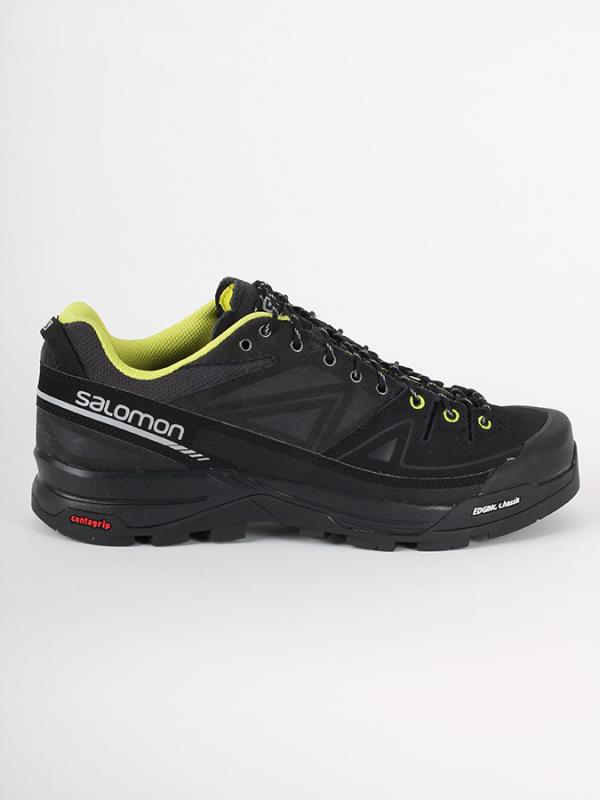 Boty Salomon X ALP LTR ASPHALT/BLACK/GECKO GREEN Černá