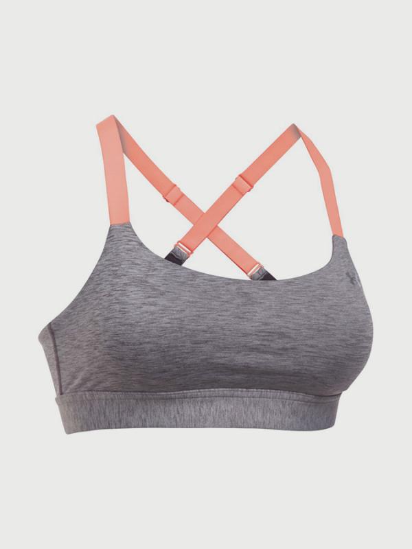 Kompresní podprsenka Under Armour Eclipse Heather Šedá