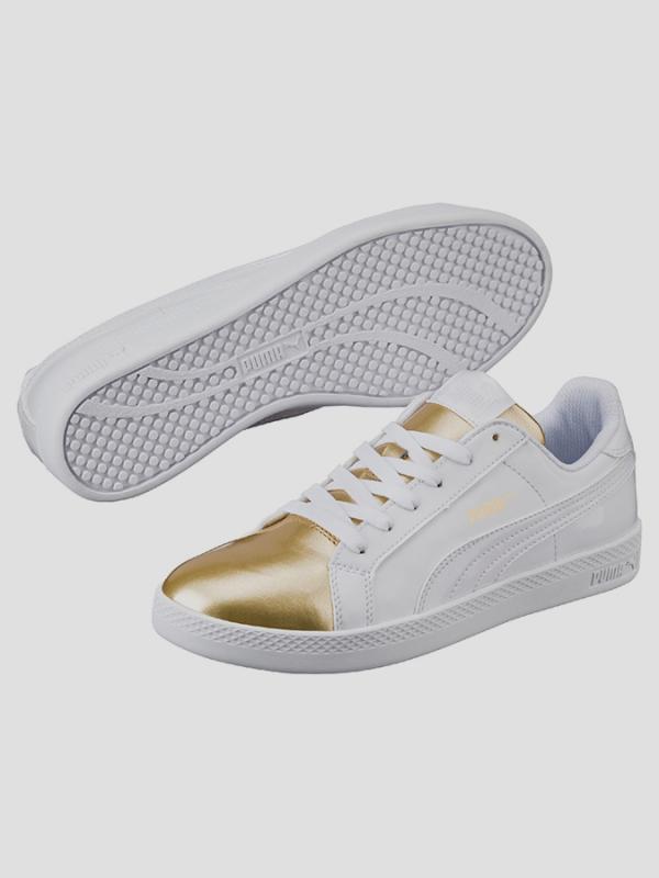Boty Puma Smash Wns Metallic Bílá