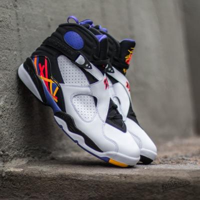 Air Jordan 8 Retro "Threepeat" White/ Infrared 23-Black-Bright Concord