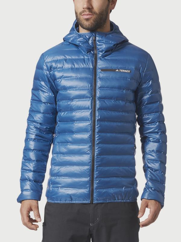 Bunda adidas Performance Lt Down Ho Jkt Modrá