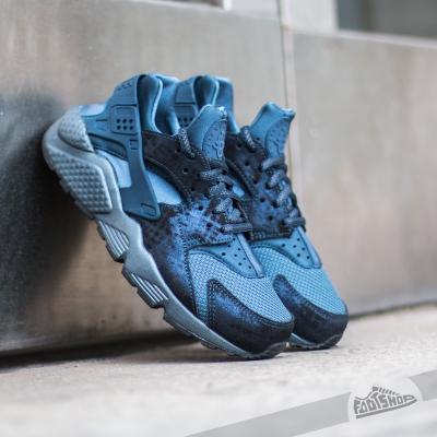 Nike Wmns Air Huarache Run Premium Metallic Armory Navy/ Squadron Blue-Black