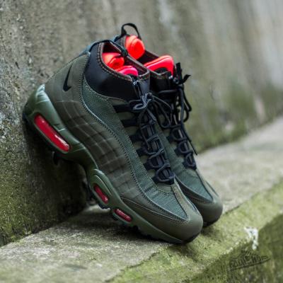 Nike Air Max 95 Sneakerboot Dark Loden/ Black Khaki-Bright Crimson