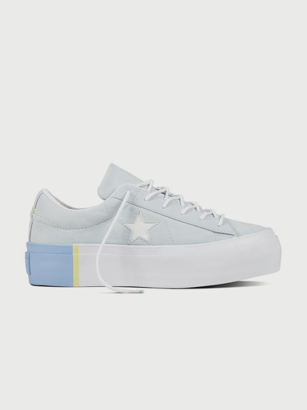 Boty Converse One Star Platform OX Modrá