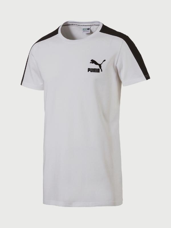 Tričko Puma Archive T7 Stripe Tee Bílá