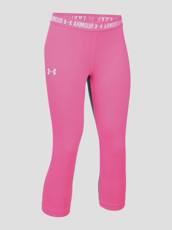 Kompresní legíny Under Armour Heatgear Capri Růžová