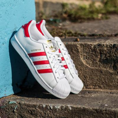 adidas Superstar Foundation Ftw White/ Scarlet/ Ftw White