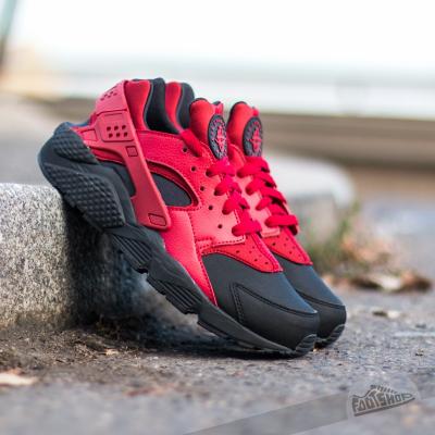 Nike Air Huarache Run PRM Black/ Gym Red