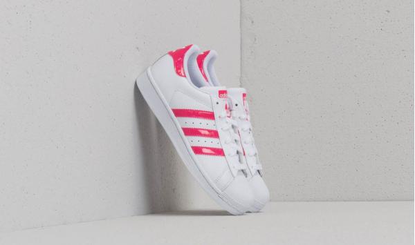 adidas Superstar J Ftw White/ Real Pink/ Ftw White