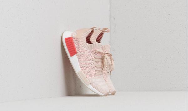 adidas NMD_R1 STLT Primeknit W Linen/ Crystal White/ Ftw White