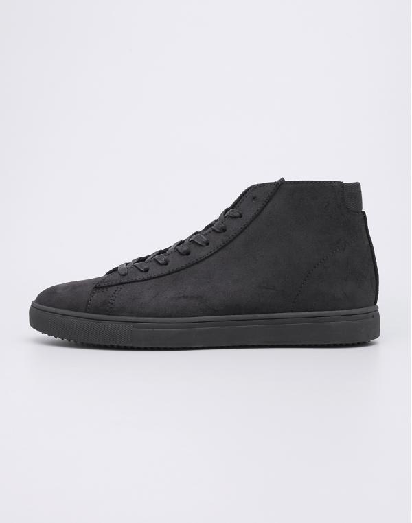 Clae Bradley Mid Black Waxed Suede Camo 43